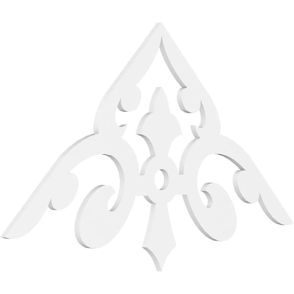 Ekena Millwork Pitch Whitman Architectural Grade PVC Gable Pediment, 60"W x 30"H x 1"P (12/12) GPP060X030X100WHI - main